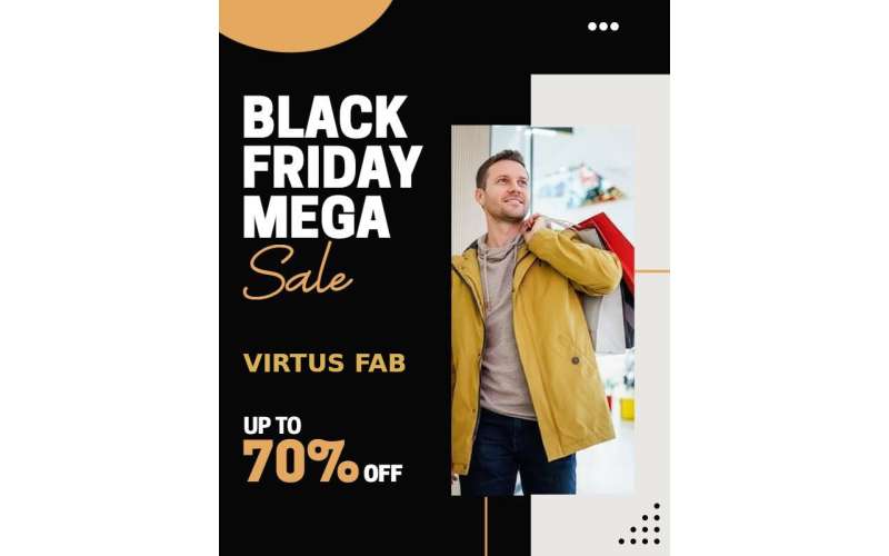 Get upto 70 percent off on everything, the black friday sale is back at Virtus Fab