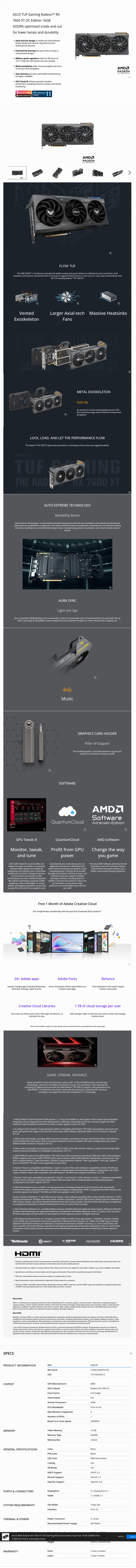 ASUS AMD RX7600