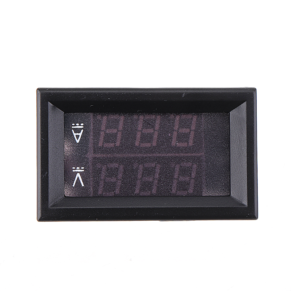 DC-0-300V-500A-Voltage-Current-Panel-Meter-Digital-Blue-Red-Dual-LED-Voltmeter-Ammeter-With-500A75mV-Shunt-1536610