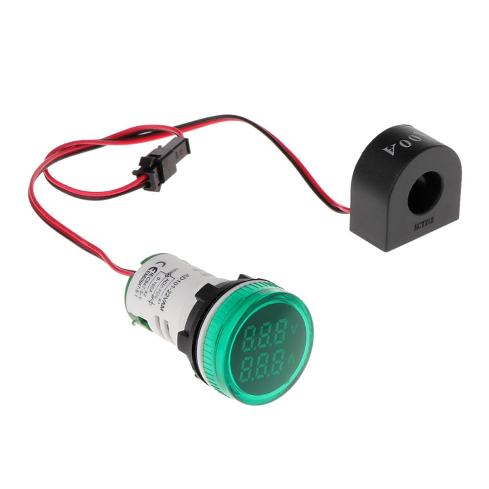 Geekcreitreg-2in1-22mm-AC50-500V-0-100A-Amp-Voltmeter-Ammeter-Voltage-Current-Meter-With-CT-Au23-1488131