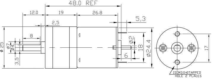 Chihai-DC-74V-340rpm-550rpm-Reduction-Motor-DC-Geared-Motor-with-Bracket-and-Wheel-1552803