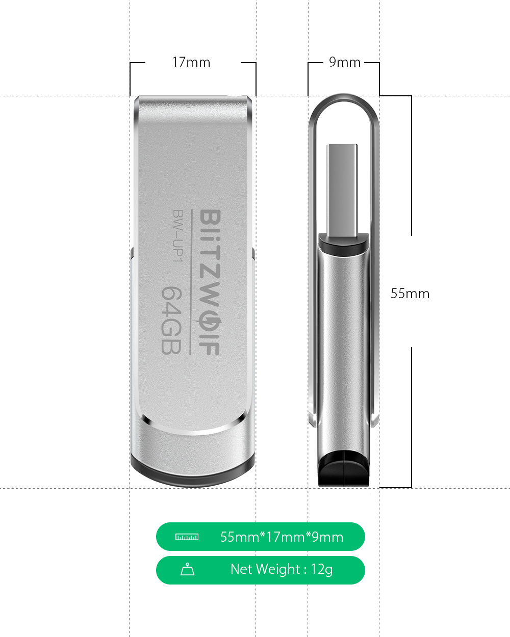 BlitzWolfreg-BW-UP1-USB-30-Flash-Drive-Aluminium-Alloy-Pendrive-360deg-Rotating-Cover-Thumb-Drive-U-Disk-16GB-32GB-64GB-128GB-Portable-Flash-Drive-1440995