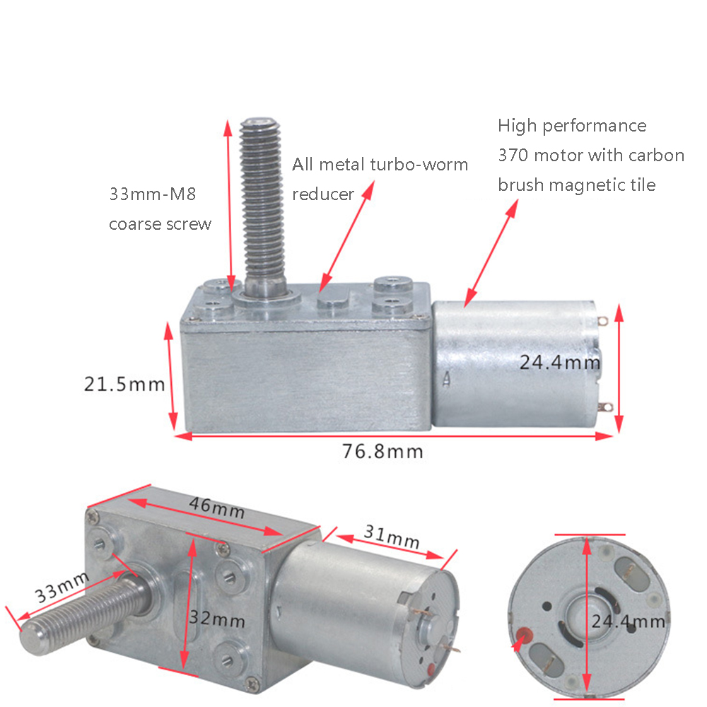 Machifit-JGY370-DC-6V-103090150rpm-Motor-Micro-Gear-Turbine-Worm-Self-locking-Reduction-Gear-Motor-1482827