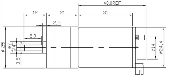 CHIHAI-MOTOR-6V-100RPM-Encoder-Motor-DC-Gear-Motor-with-Fixed-Support-Mounting-Bracket-1230683