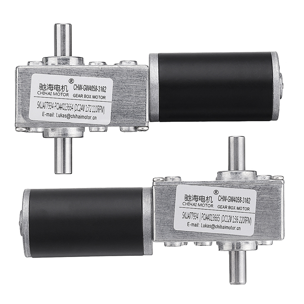 ChiHai-CHW-4058-3162-Double-Shaft-Metal-Gear-Motor-DC-1224V-110220RPM-Worm-Gear-Reducer-Motor-1409510