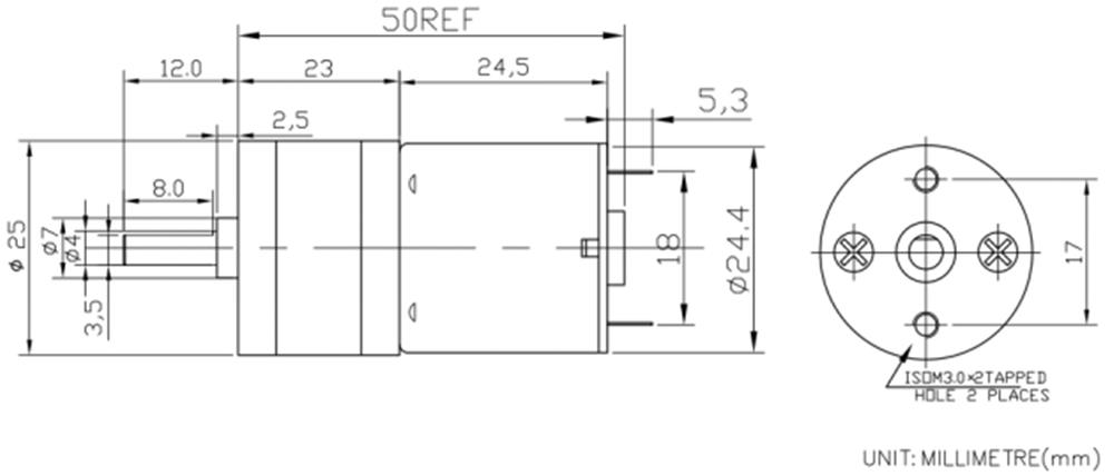Chihai-GM25-2425-6V-230rpm-135-Ratio-DC-Motor-Micro-Strong-Magnetic-Carbon-Brush-Reduction-Motor-1376137