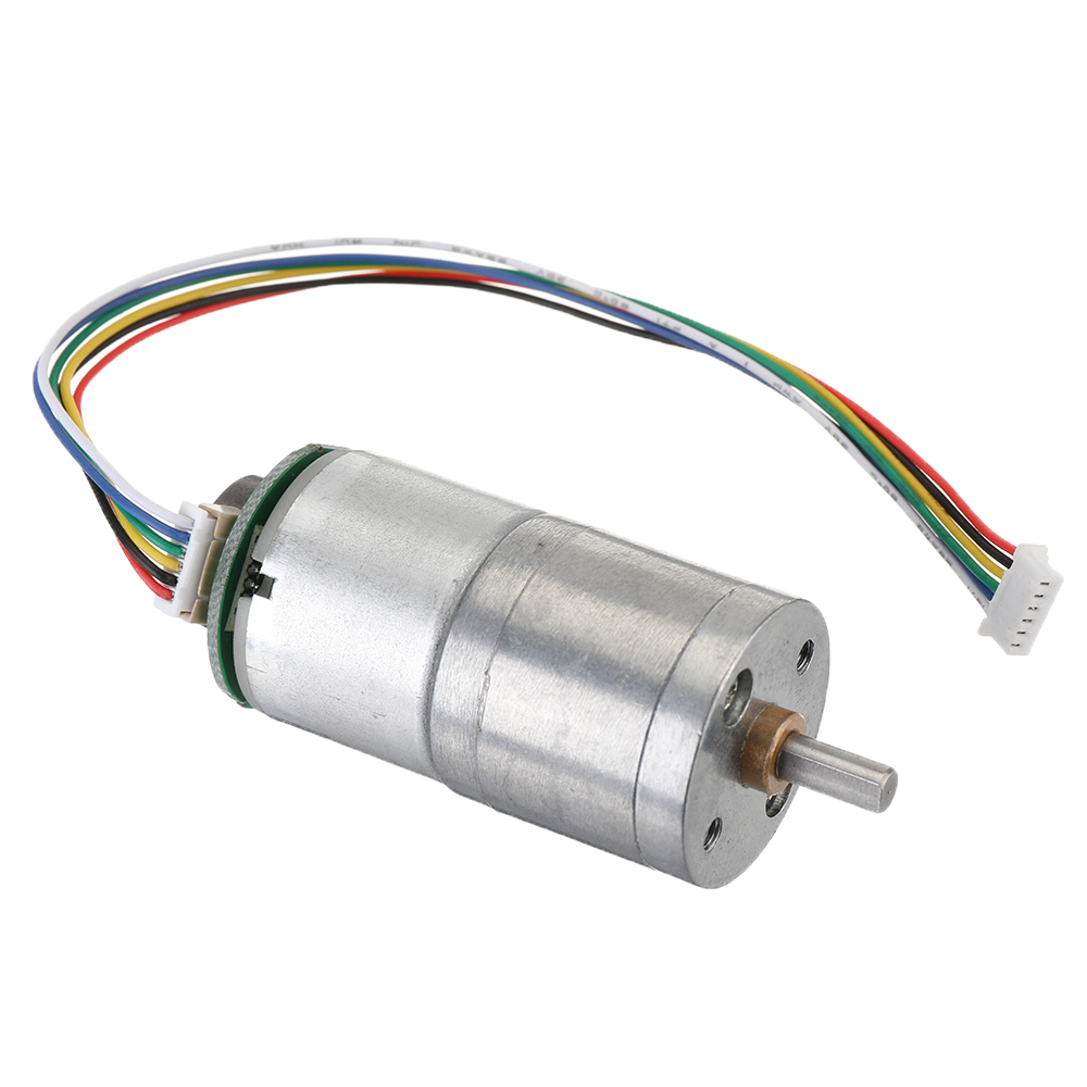 Machifit-12V-GM25-310-3070100500rpm-DC-Encoder-Gear-Motor-Metal-Speed-Reduction-Motor-with-Cable-1643050