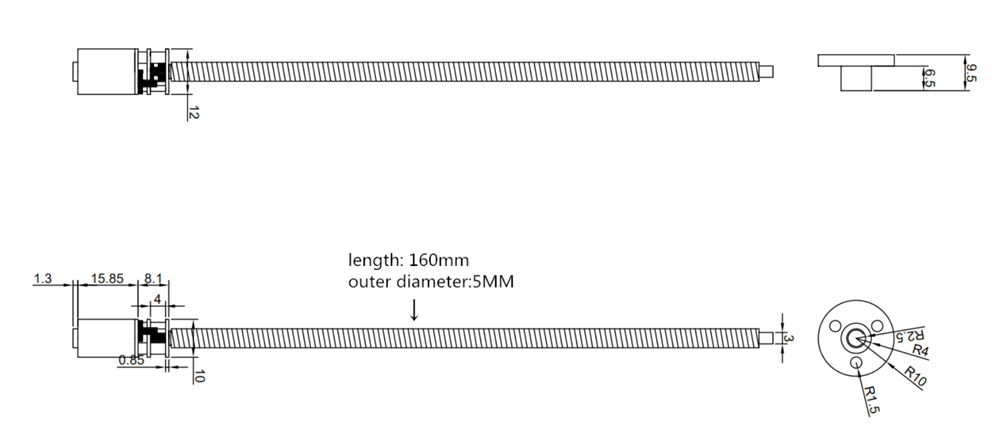 2Pcs-T5times160mm-DC-6V-N20-Geared-Motor-4mm-Fast-Screw-Motor-With-Flange-Screw-Motor-1739008