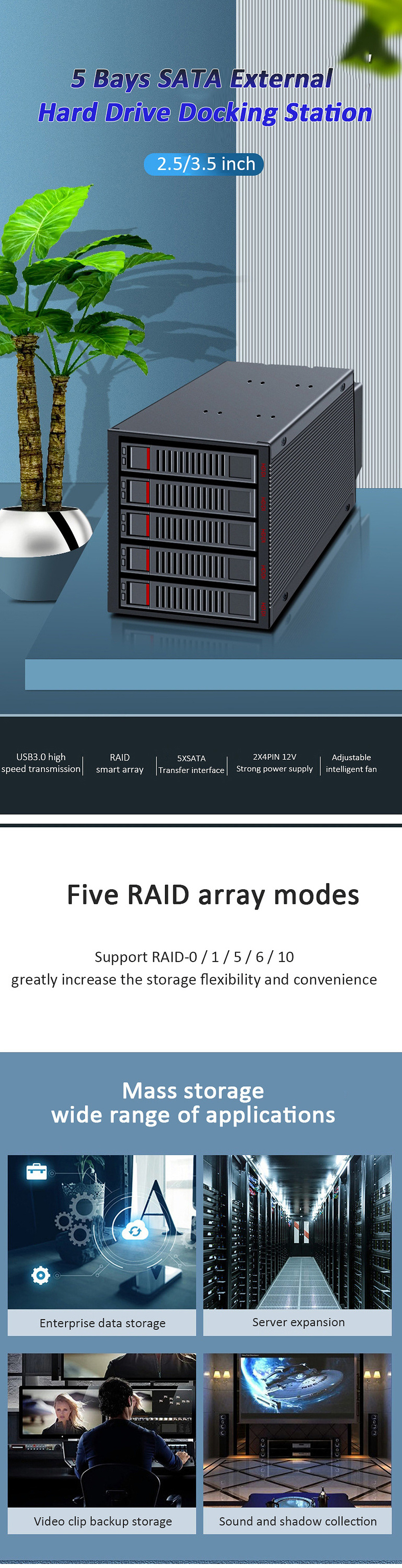 JEYI-5-Bays-SATA-External-Hard-Drive-Docking-Station-RAID-Array-Cabinet-Hard-Drive-Enclosure-for-25-35-HDD-SSD-1819208