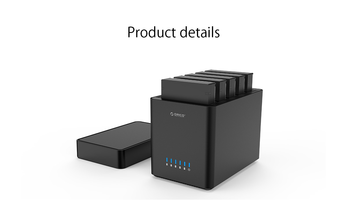 Orico-DS500U3-USB30-Multi-Bay-35inch-Hard-Drive-Enclosure-Magnetic-type-HDD-SSD-Docking-Station-1352253