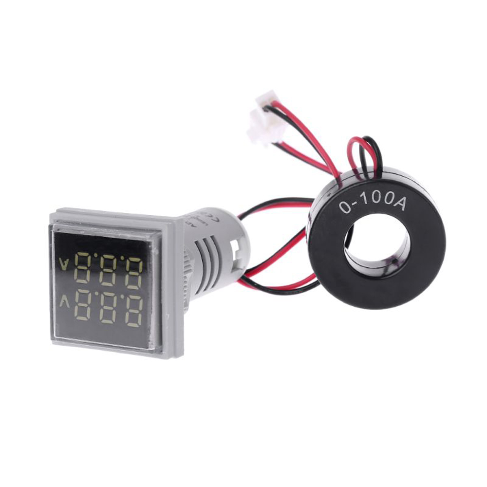 Geekcreitreg-AC-60-500V-0-100A-D18-Square-LED-Digital-Dual-Display-Voltmeter-Ammeter-Voltage-Gauge-Current-Meter-1488117