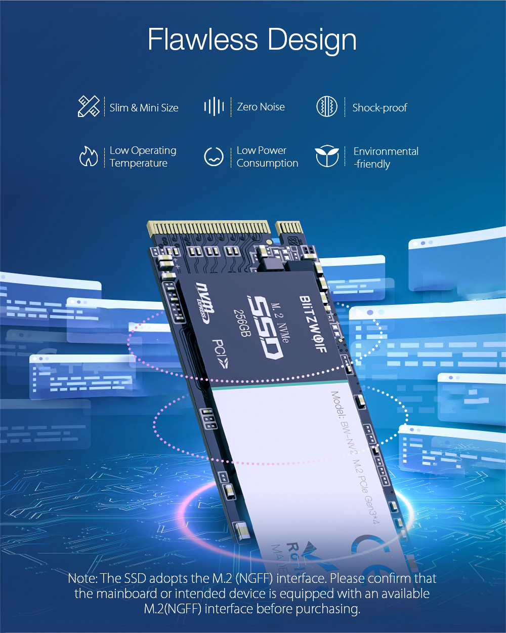 BlitzWolfregBW-NV2-PCIe-Gen34-NVMe13-SSD-256GB-M2-2280-M-Key-Soild-State-Drive-Hard-Disk-256GB-1635708