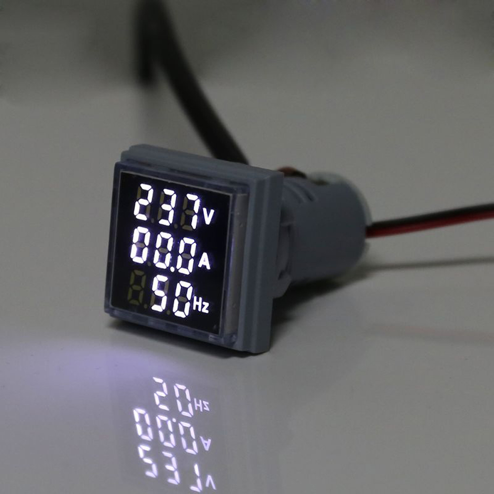 Geekcreitreg-3-in-1-AC-60-500V-100A-Square-LED-Digital-Voltmeter-Ammeter-Hertz-Meter-Signal-Lights-Voltage-Current-Frequency-Combo-Meter-Indicator-Tester-With-Round-CT-1548752
