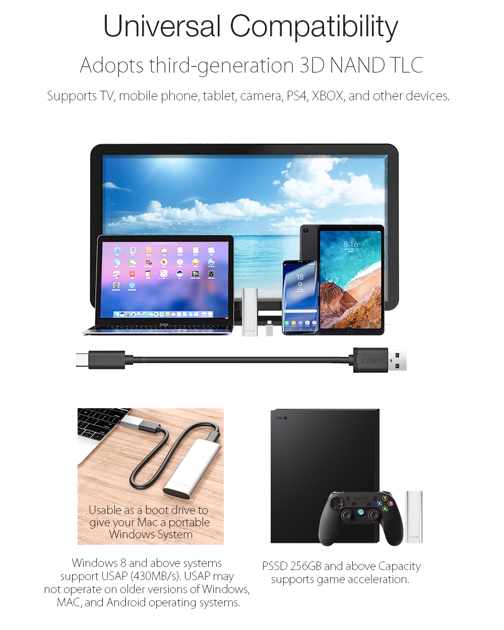 BlitzWolfreg-BW-PSSD1-SSD-256GB-USB-31-Gen-1-High-Speed-Hard-Drive-with-Type-C-Port-Portable-Solid-State-Disk-Support-OTG-for-Mobile-Phone-Tablet-1596628