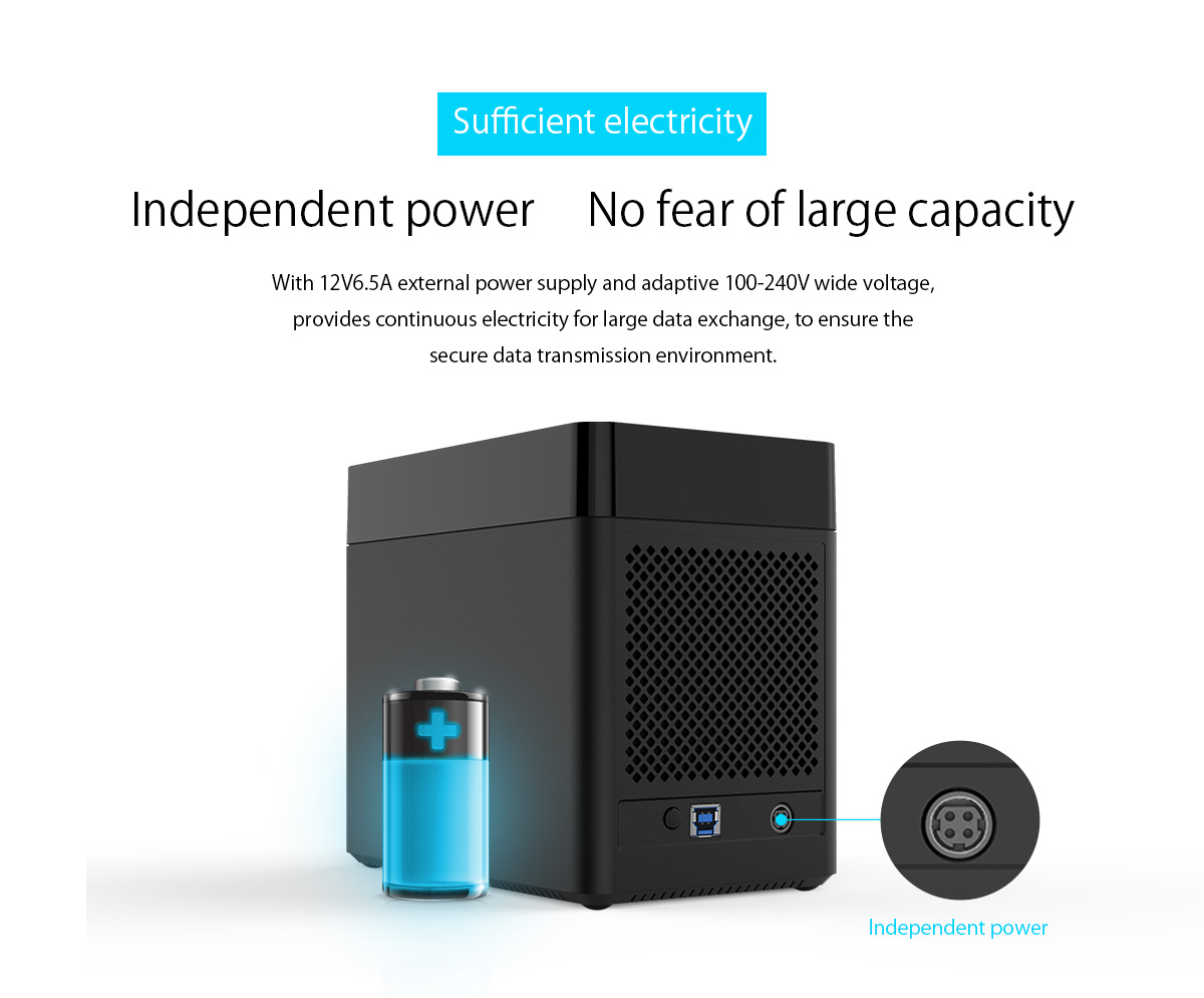Orico-DS500U3-USB30-Multi-Bay-35inch-Hard-Drive-Enclosure-Magnetic-type-HDD-SSD-Docking-Station-1352253