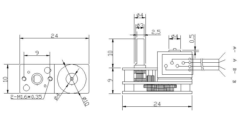 Machifit-GM1024BY10-DC-5V-51530RPM-Micro-Gear-Motor-2-Phase-4-Wire-Stepping-Motor-All-Metal-Gearbox-1463680
