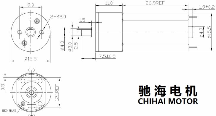 Chihai-Motor-CHR-16GA-A17-20-10D-DC-12V-900rpm-Gear-Motor-Electric-DC-Motor-1280634