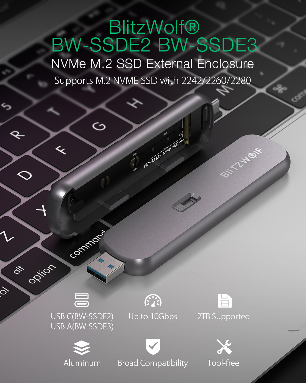 BlitzWolfreg-M2-NVMe-SSD-External-Enclosure-M-Key-Aluminum-Alloy-Type-C-USB-A-10Gbps-2TB-Supported-Hard-Disk-Case-BW-SSDE2-BW-SSDE3-1714121