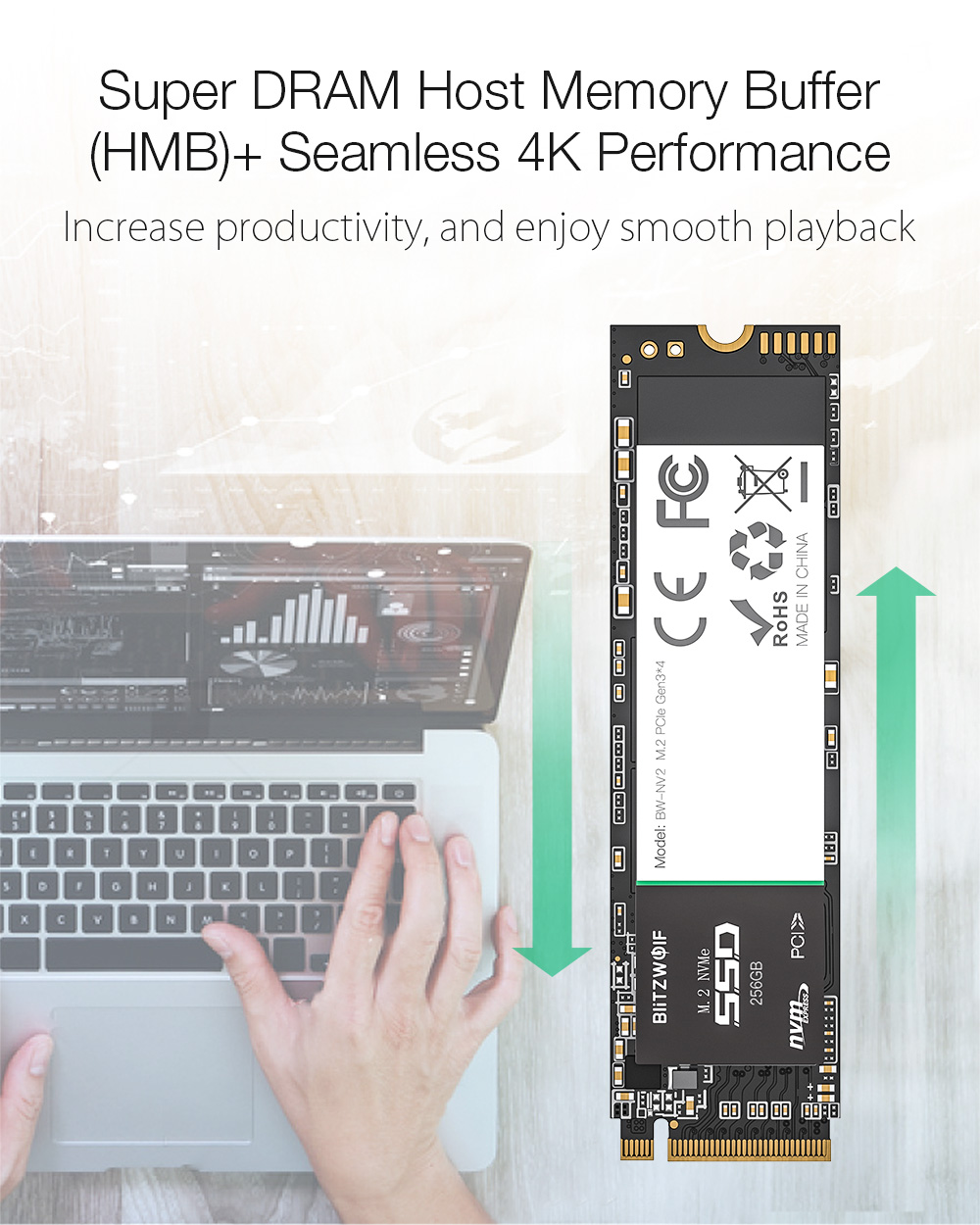 BlitzWolfregBW-NV2-PCIe-Gen34-NVMe13-SSD-256GB-M2-2280-M-Key-Soild-State-Drive-Hard-Disk-256GB-1635708