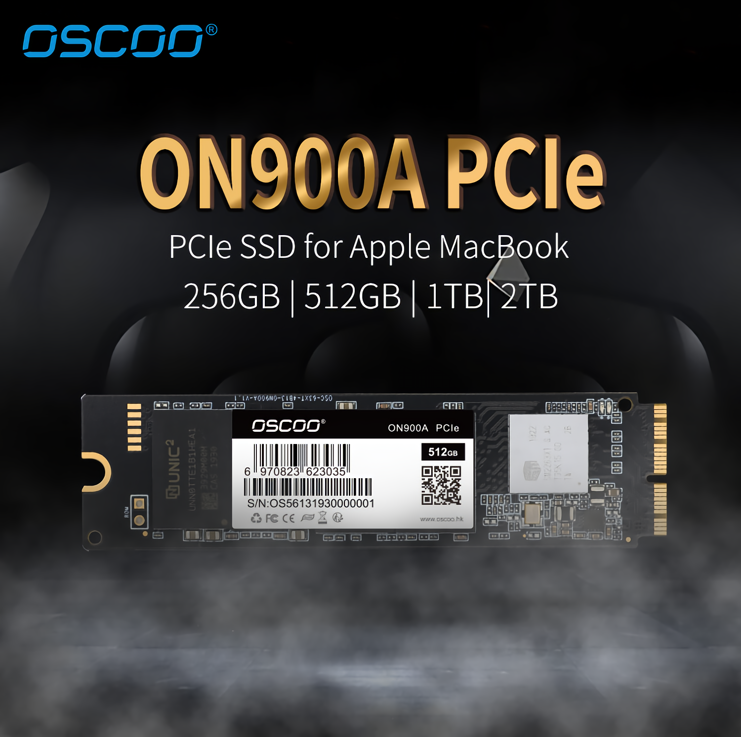 OSCOO-PCle-NVMe-SSD-Gen30-x-4-Nvme13-Input-Port-256GB-512GB-1TB-up-to-1944-Ms-Hgh-Speed-Read-and-1600Ms-Writting-Solid-State-Disk-Hard-Drive-SSD-For-MacBook-Air-Pro-Laptop-1641792