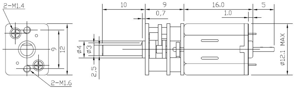 Chihai-CHF-GM12-N20VA-DC-12V-Double-Shaft-Gear-Motor-Reducer-Reduction-Motor-1476199