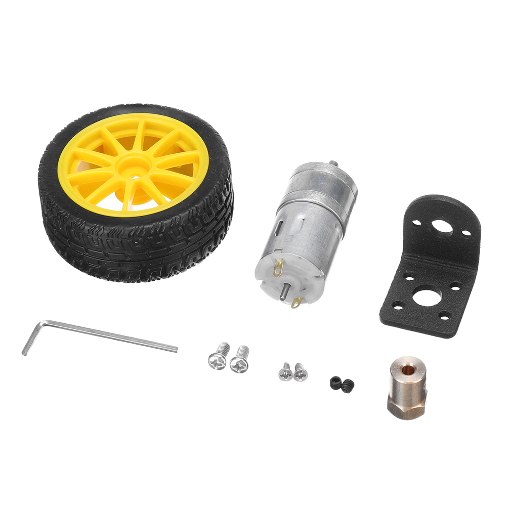 Chihai-DC-74V-340rpm-550rpm-Reduction-Motor-DC-Geared-Motor-with-Bracket-and-Wheel-1552803
