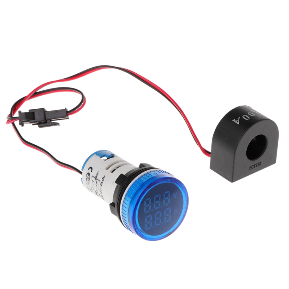 Geekcreitreg-2in1-22mm-AC50-500V-0-100A-Amp-Voltmeter-Ammeter-Voltage-Current-Meter-With-CT-Au23-1488131