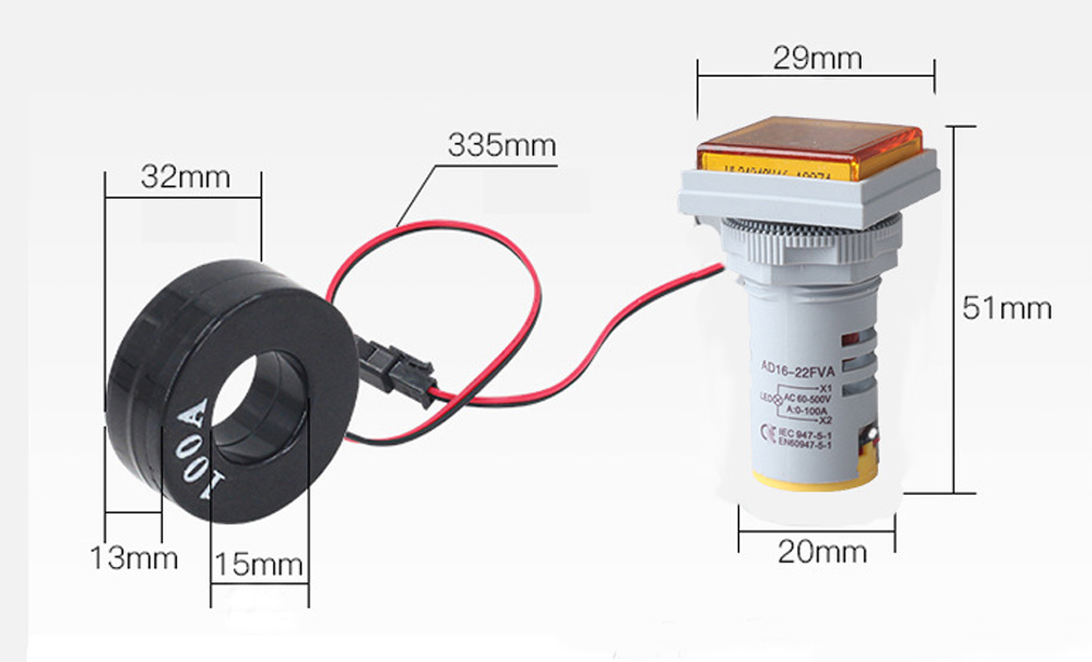 Geekcreitreg-AC-60-500V-0-100A-D18-Square-LED-Digital-Dual-Display-Voltmeter-Ammeter-Voltage-Gauge-Current-Meter-1488117