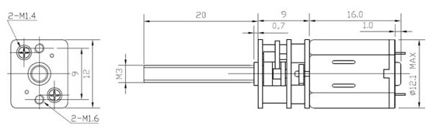 N20-DC-6V-55RPM-Gear-Motor-M3-20mm-Threaded-Shaft-Reduction-Gear-Motor-1010696