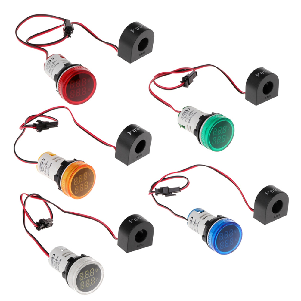 Geekcreitreg-2in1-22mm-AC50-500V-0-100A-Amp-Voltmeter-Ammeter-Voltage-Current-Meter-With-CT-Au23-1488131