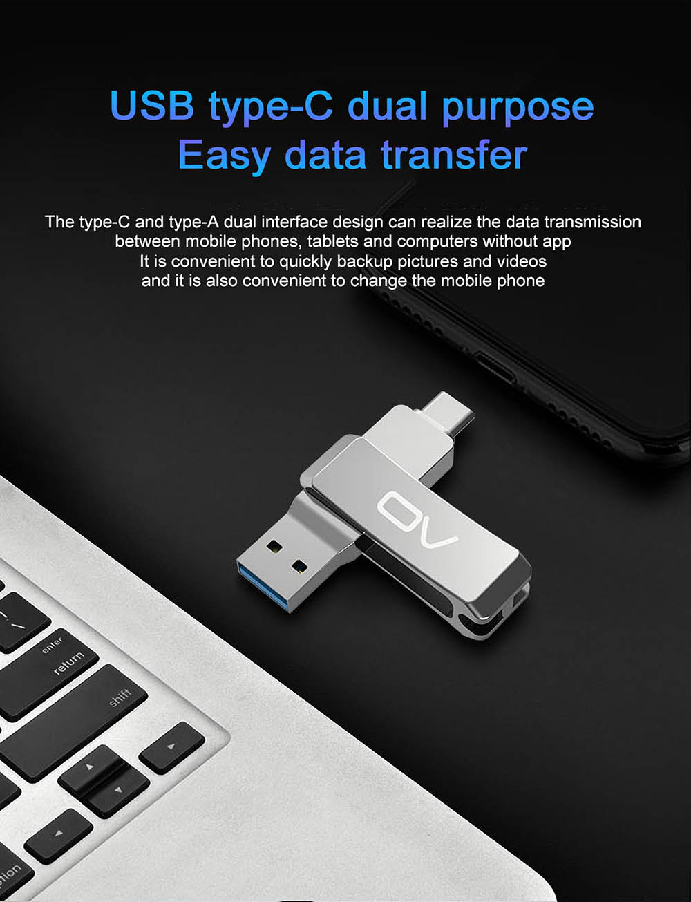 OV-V34C-128G-Type-C-USB-Flash-Drive-Dual-Interface-USB31-Memory-Disk-32G-64G-360deg-Rotation-Metal-Pendrive-U-Disk-1827452