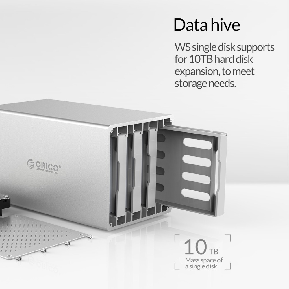 Orico-WS400U3-35-Inch-4-Bay-USB-30-UASP-Hard-Drive-Enclosure-Storage-System-1449875