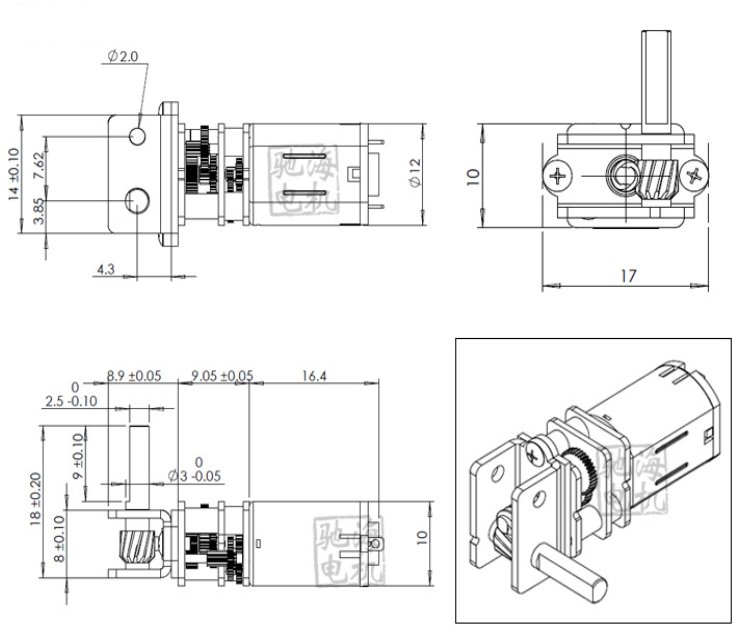Chihai-CHW-GM12-N20VA-DC-6V-18rpm-Worm-Gear-Motor-Gear-Box-Worm-Reducer-Electric-Motor-1435814