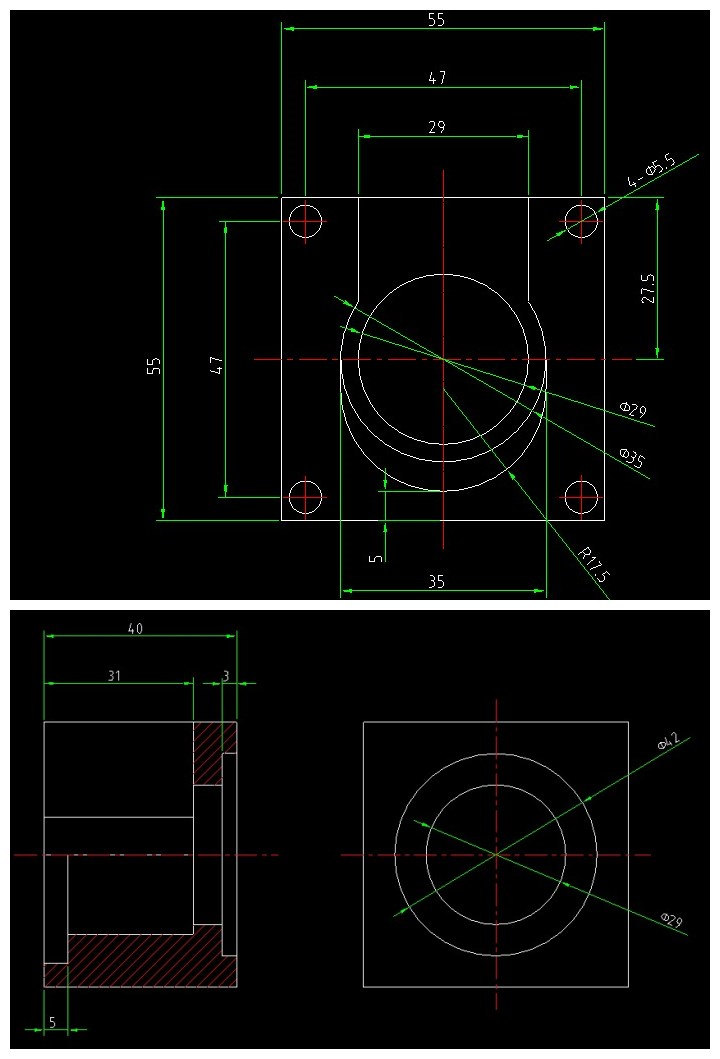 Machifit-Aluminium-Alloy-Motor-Mount-Bracket-Holder-Fixed-Base-for-Nema-23-Stepper-Motor-57-Motor-CNC-Parts-1601365