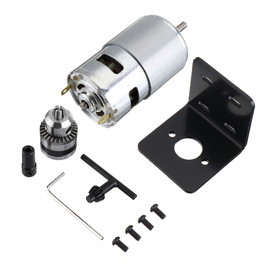 Machifit-DC-12V-Lathe-Press-795-Motor-With-Drill-Chuck-and-Mounting-Bracket-or-24V-15A-360W-Power-Convertor-1568208