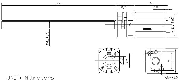 Chihai-Motor-DC-6V-105rpm-Gear-Motor-Thread-Shaft-Electric-DC-Motor-1281071