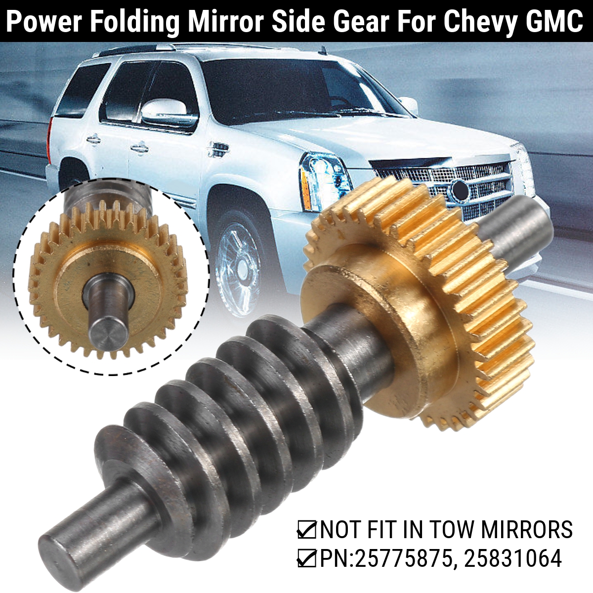 Folding-Mirror-Side-Gear-Left-Or-Right-Power-Side-Gear-For-Chevy-GMC-SUV-Truck-1724162