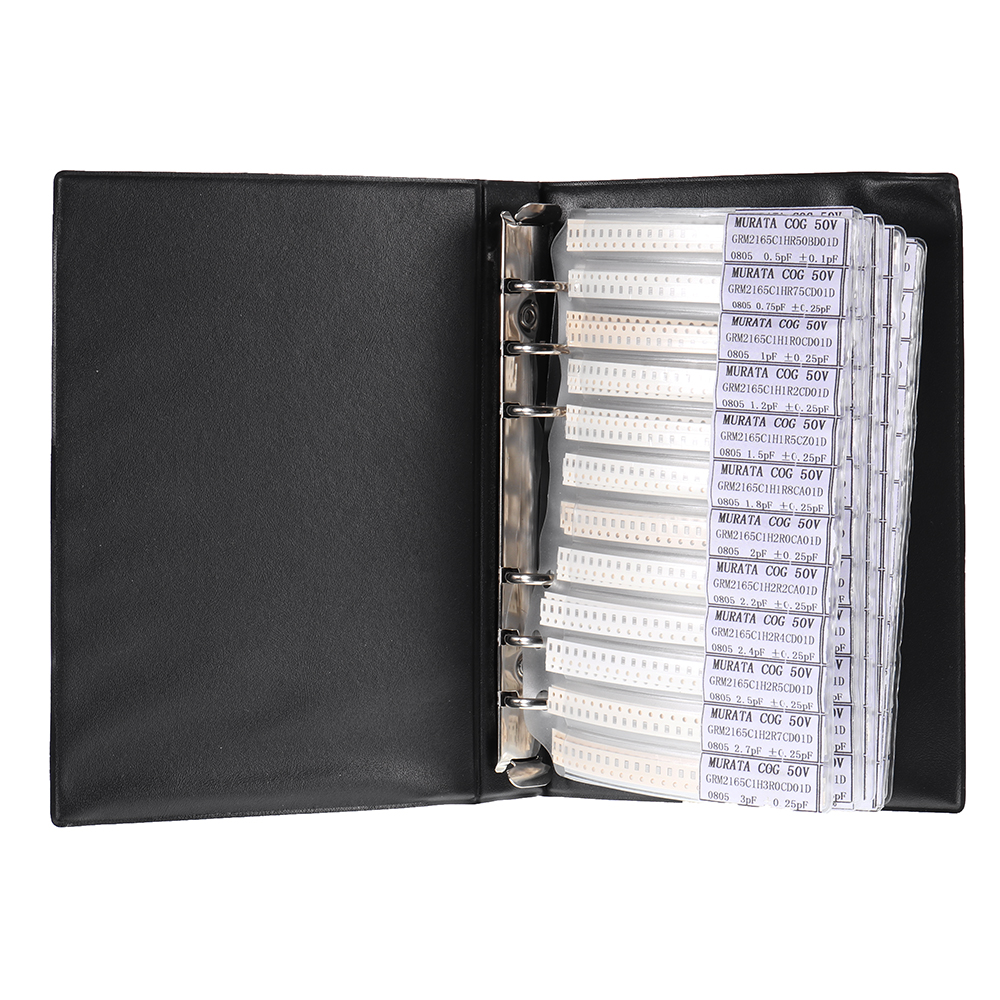 Aemedyreg-4600pcs-0805-SMD-SMT-Chip-Capacitor-Sample-Book-Assorted-Kit-92values-Each-50pcs-05pF-to-10uF-1683134