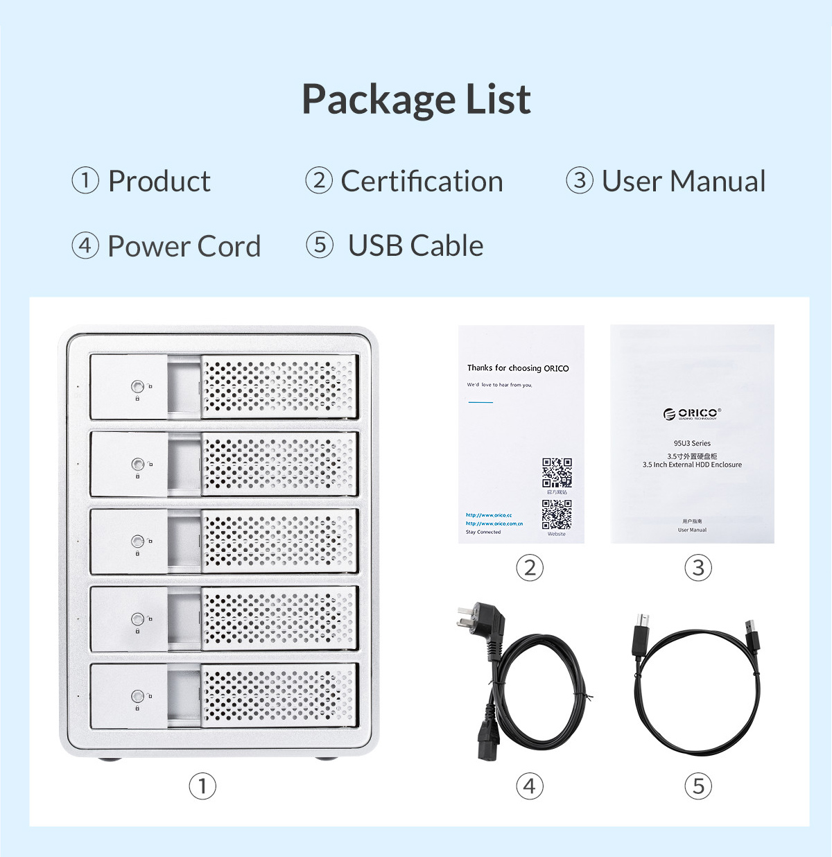 ORICO-9558U3-35-Inch-External-Hard-Drive-Enclosure-Aluminum-Alloy-SATA-to-USB30-5Gbps-Multi-Bay-Data-Shelter-HDD-SSD-Dock-1612517