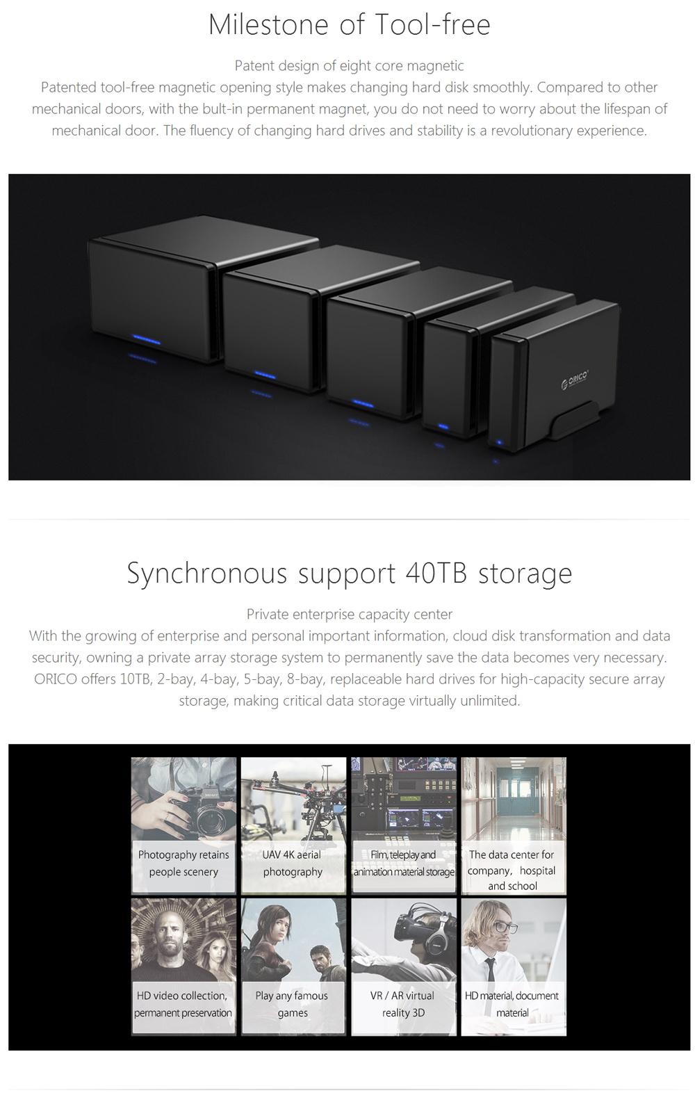 Orico-NS400U3-4-Bay-35-inch-USB30-UASP-HDD-Hard-Drive-Enclosure-Storage-System-1314094
