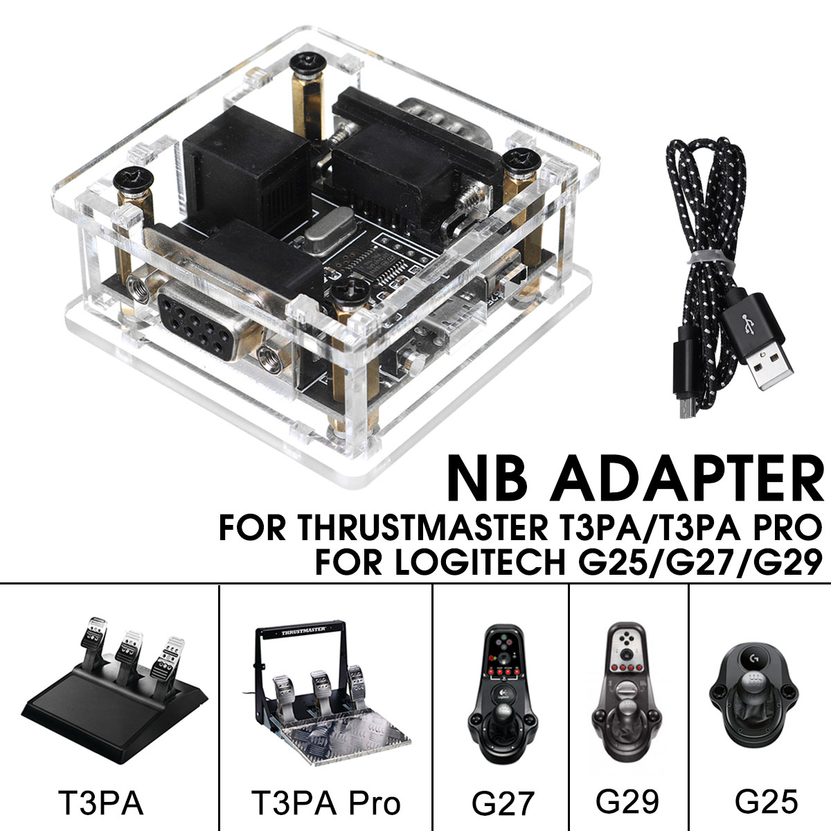 Pedal-Gear-Shifter-to-PC-Systems-USB-Converter-Board-Simagic-Adapter-for-Thrustmaster-T3PAT3PA-Pro-for-Logitech-G27G29-Parts-1856802