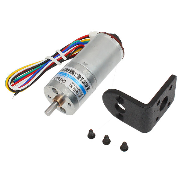CHIHAI-MOTOR-6V-100RPM-Encoder-Motor-DC-Gear-Motor-with-Fixed-Support-Mounting-Bracket-1230683
