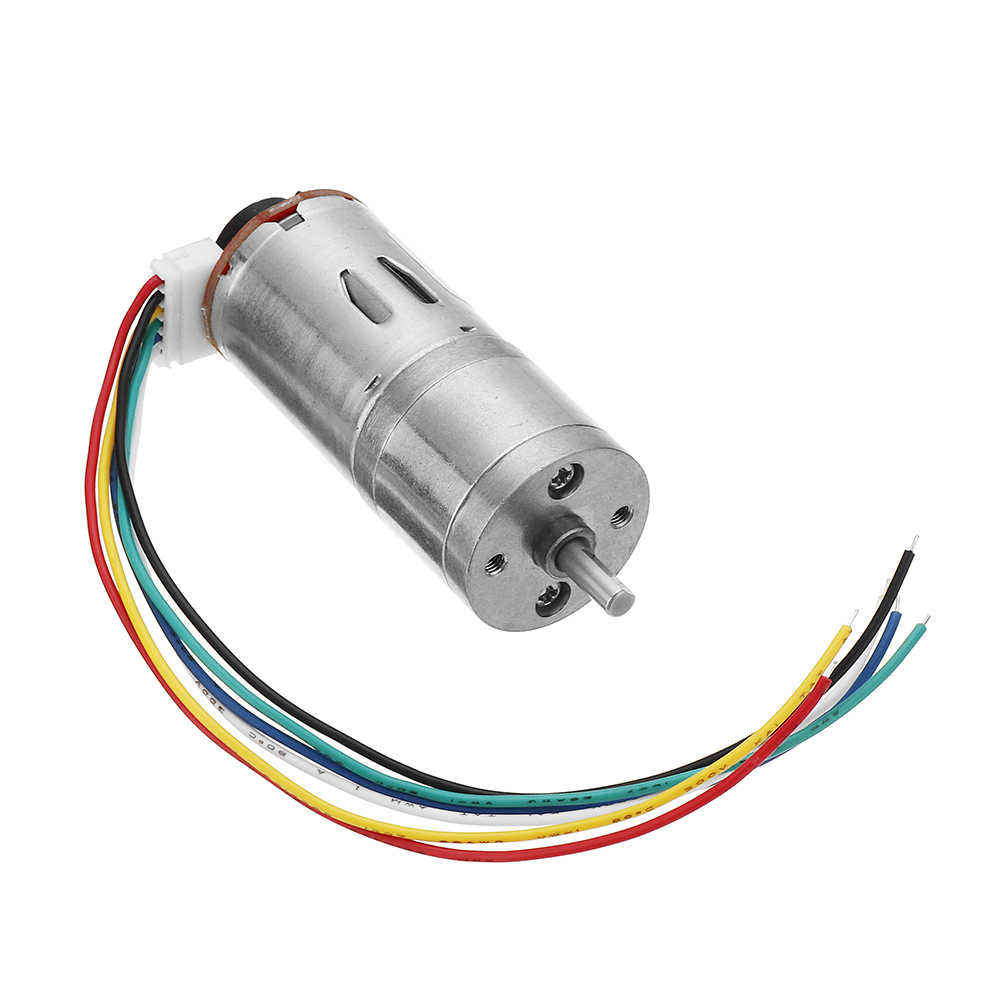 Machifit-25GA370-DC-12V-Micro-Gear-Reduction-Encoder-Motor-with-Mounting-Bracket-and-Wheel-1532242