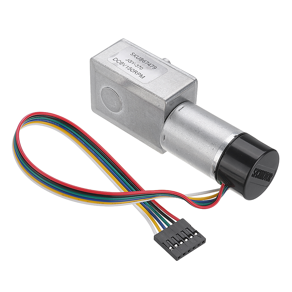 Machifit-JGY-370-DC-6V-Reduction-Gear-Turbine-Motor-Worm-Self-locking-Encoder-Motor-Signal-Feedback-1504106