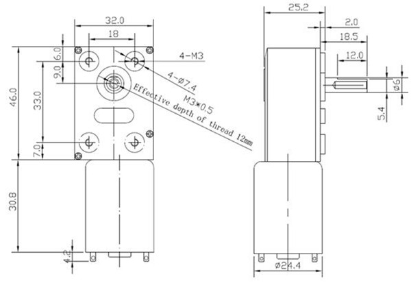 GM4632-370-DC-24V-80RPM-High-torque-Turbo-Encoder-Motor-Worm-Geared-Motor-Reducer-Motor-1069462
