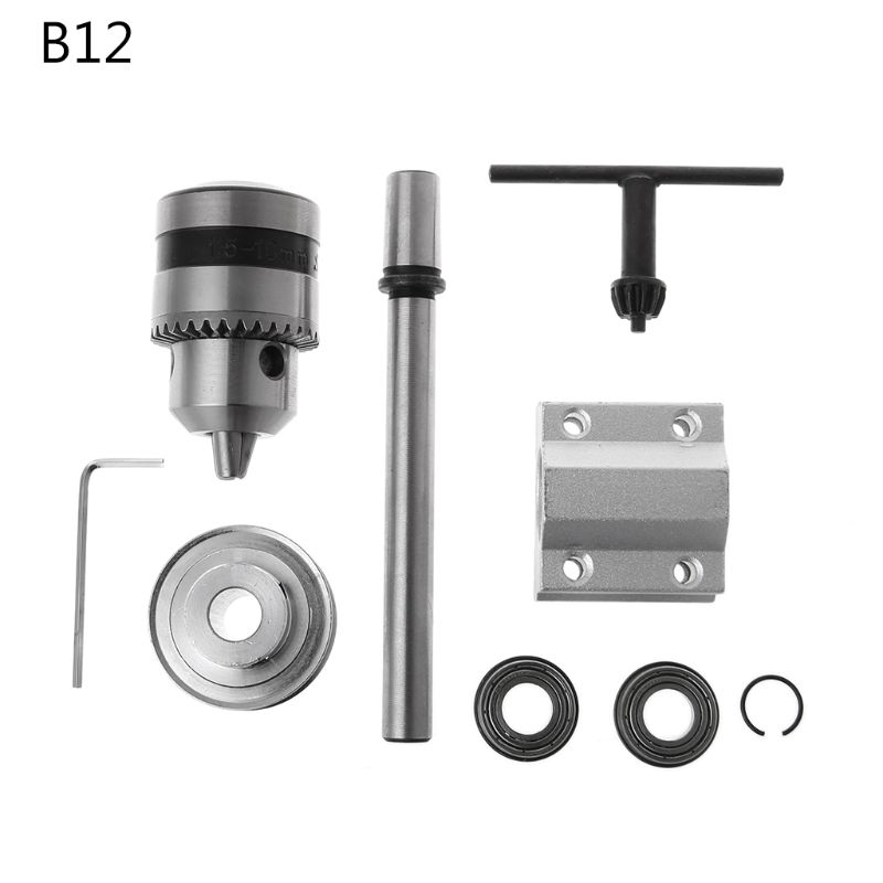 Machifit-No-Power-Spindle-Assembly-B12-Drill-Chuck-Trimming-Belt-Small-Lathe-Accessories-Set-1650962
