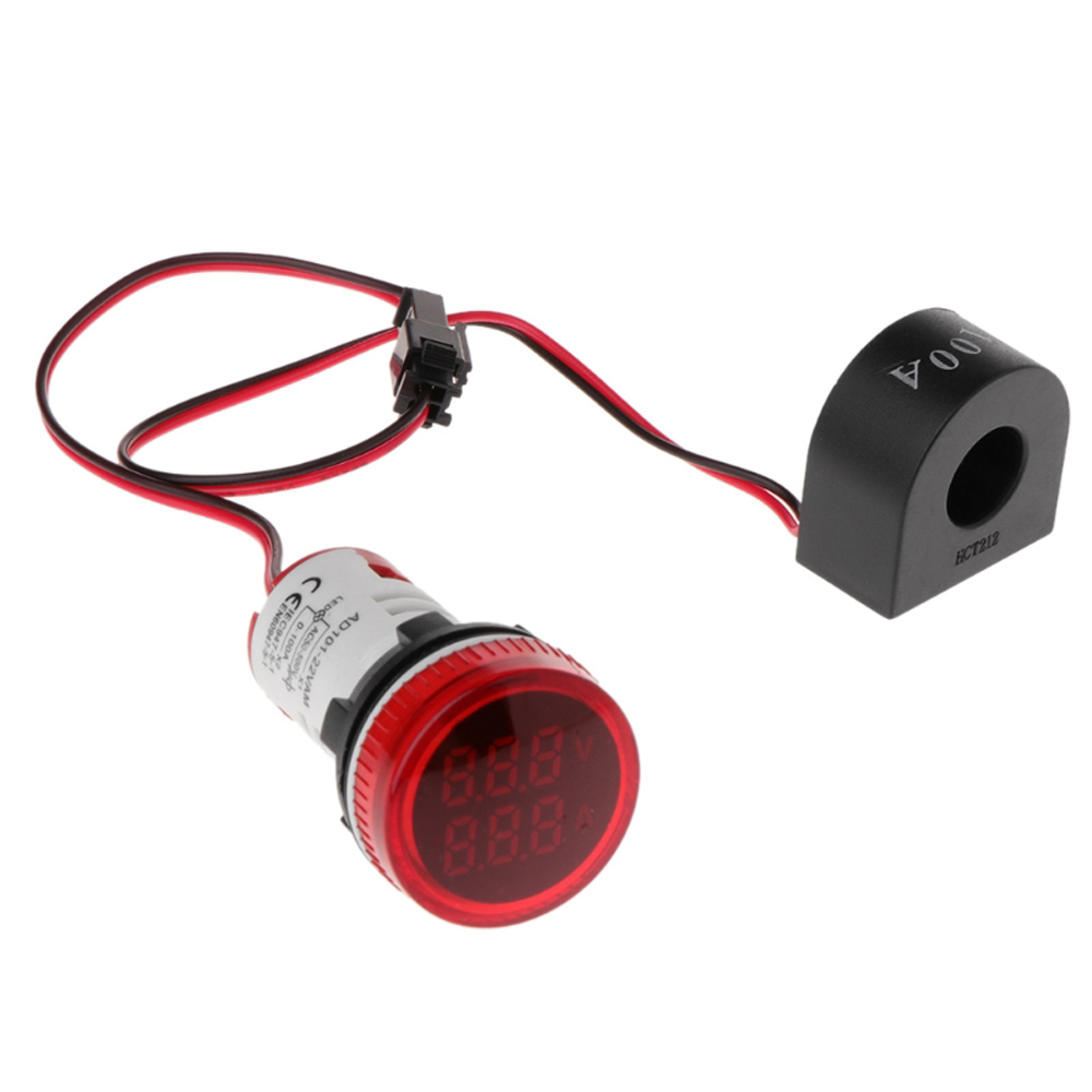 Geekcreitreg-2in1-22mm-AC50-500V-0-100A-Amp-Voltmeter-Ammeter-Voltage-Current-Meter-With-CT-Au23-1488131