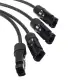 Y Branch MC4 Solar Panel Adaptor Cable Connector(1, M/FFFF and