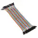 40pcs 20cm Female to Female Jumper Cable Dupont Wire