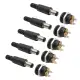10PCS (5Pairs) 12V 3A 5.5 x 2.1mm Plastic Male Plugs DC022 DC
